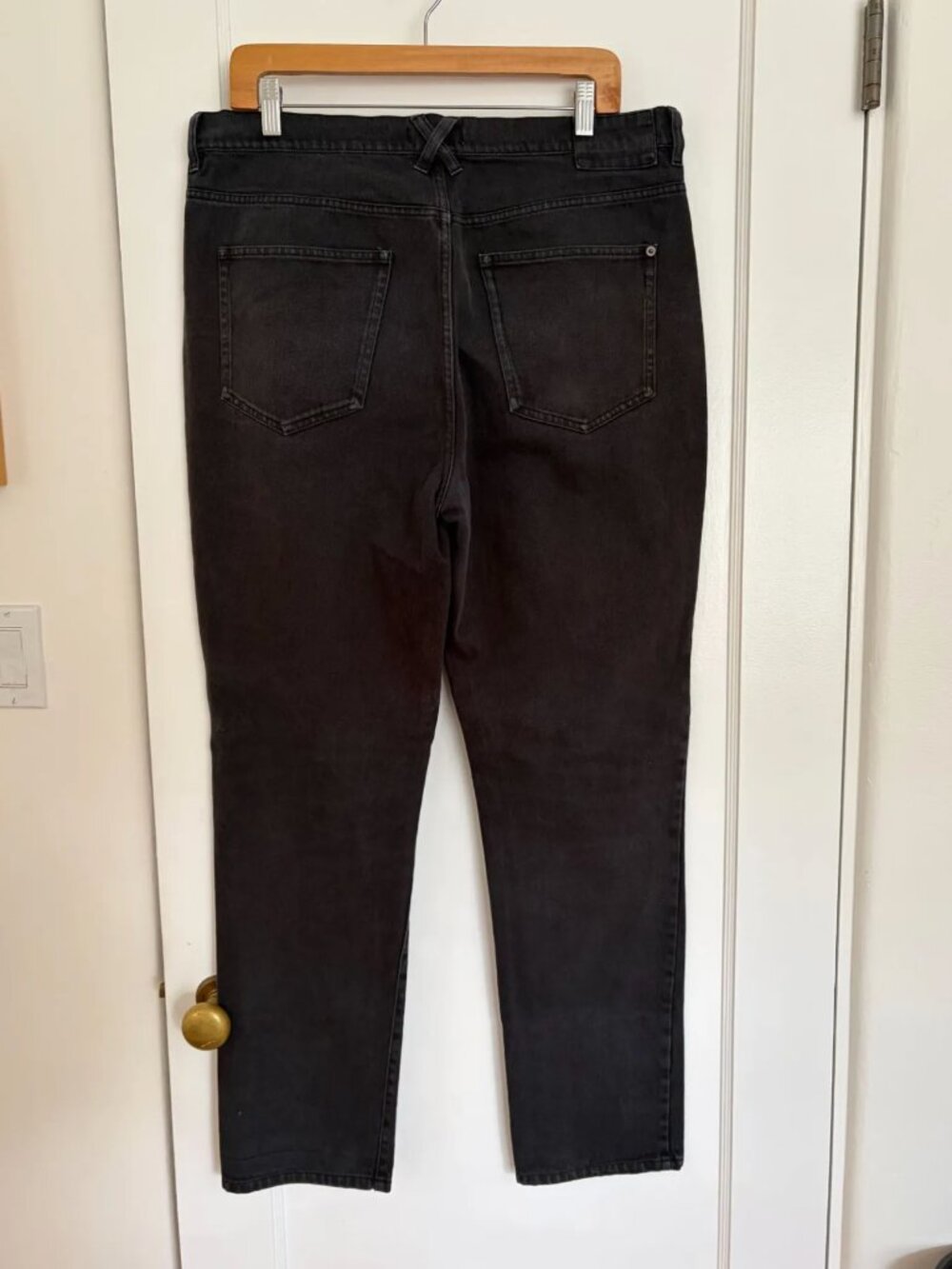 Alex Mill Straight leg Jean in Washed Black - Picture 3 of 5